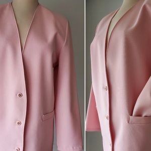 Vintage Tan Jay size 10 pink Blazer